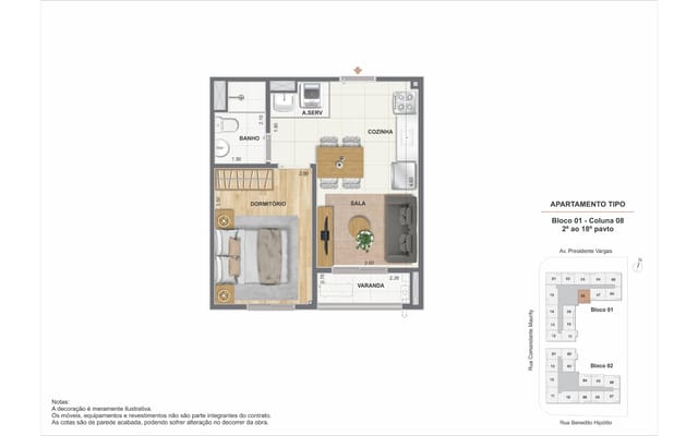 Illustrative floor plan 2 at Saudosa Praça XI, Centro