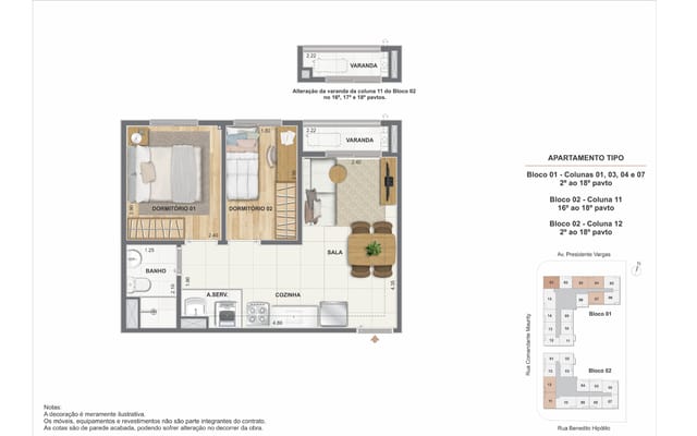 Illustrative floor plan 5 at Saudosa Praça XI, Centro