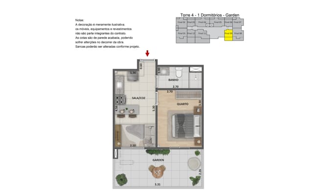 Plano ilustrativo 1 del Metropolitan Dream, en Barra Olímpica