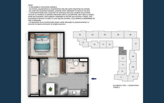 Planta ilustrativa 6 do Rio Branco 220, no Centro