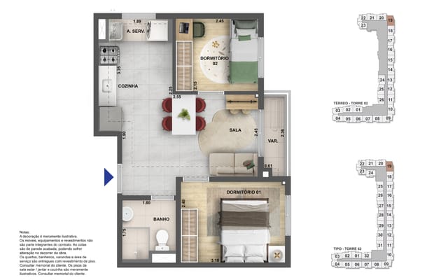 Planta ilustrativa 2 do Nova Leopoldina, em Ramos
