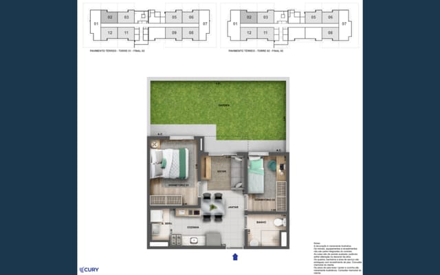 Planta ilustrativa 4 do Nova Norte Samba, em Irajá