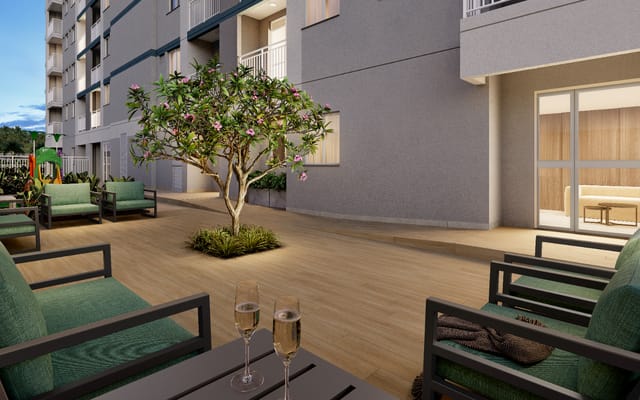 Perspectiva ilustrativa 11 do Residencial Cartola II, em São Cristóvão