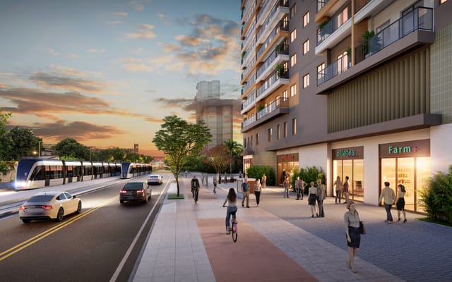 Perspectiva ilustrativa 4 do Residencial Pixinguinha — Carinhoso, no Santo Cristo