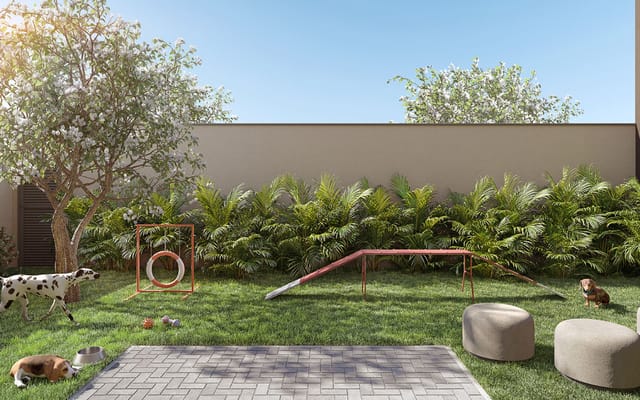 Perspectiva ilustrativa 1 do Residencial Pixinguinha — Rosa, no Santo Cristo