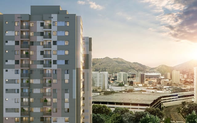 Torre com vista para a cidade do Trendy Cachambi, no Cachambi